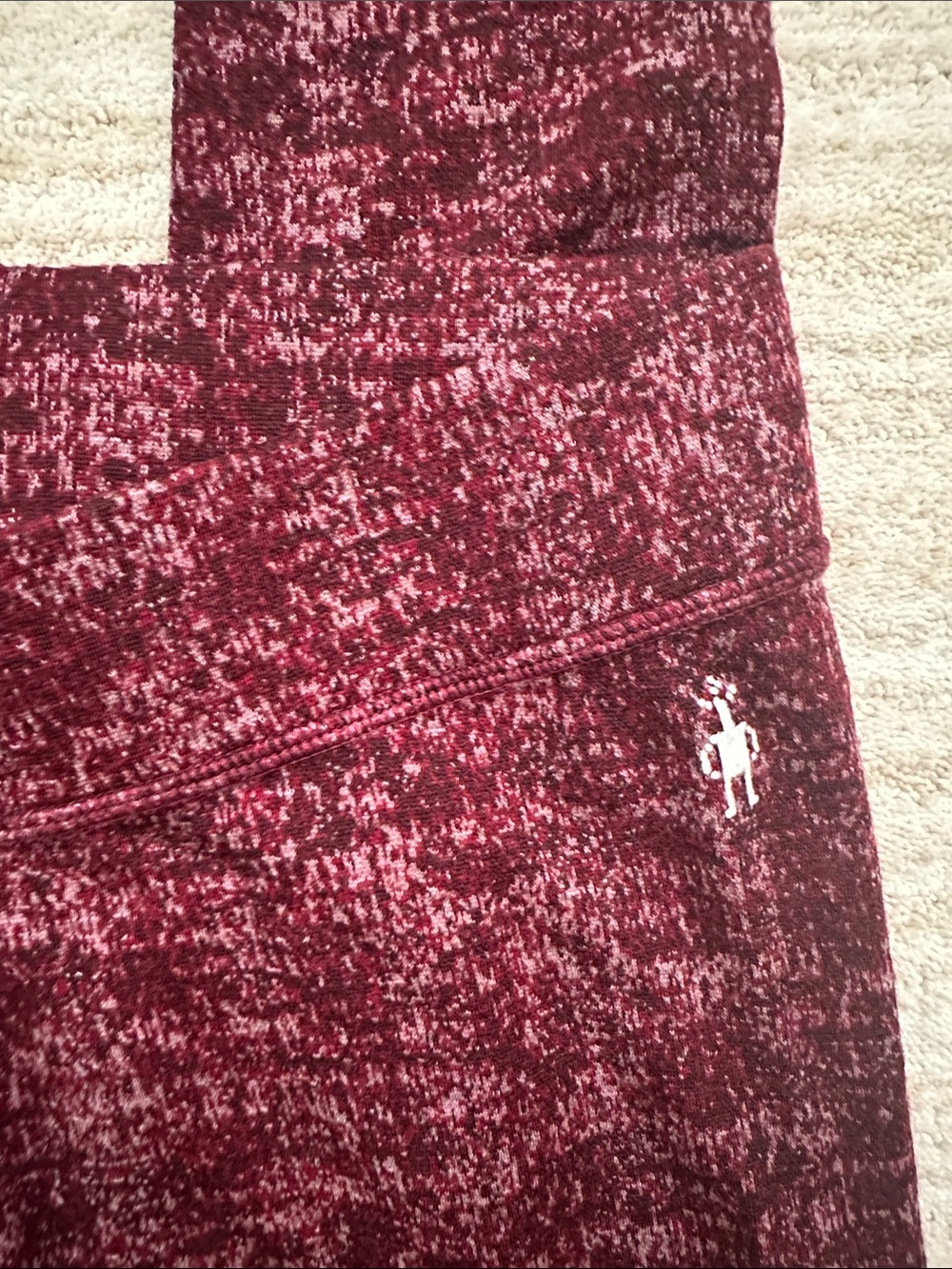 EUC Smartwool Merino 250 Bottom Base layer Merino Wool Fig (Red) Pattern Large - Picture 9 of 15